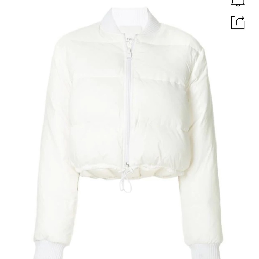 Sold Out TIBI White Cropped Puffer Jacket FW 2018